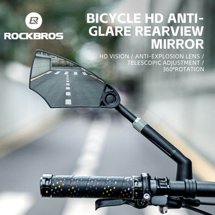 ROCKBROS Bike Reaview Mirror 360° Adjustable Rotation Handlebar MTB