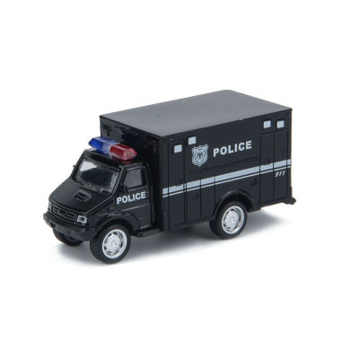 รถของเล่นเด็ก กล่องรถตำรวจอเมริกันโลหะผสมจัดหาโดยตรงจากโรงงาน รถบ้าน ปรับแต่งได้ logo