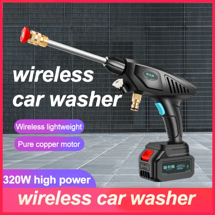 7500mah Electric Car Wash Rechargeable High Pressure Car Wash Machine