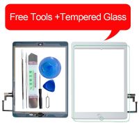 2017 A1822 A1823 Touch Screen For iPad 5th Generation 5 Digitizer Front Glass With home button cable Tools Tempered Glasss