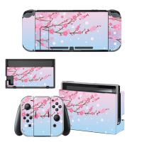 Sakura Cherry Blossom สติกเกอร์ผิว Nintendo Switch สติกเกอร์สกิน NintendoSwitch สำหรับคอนโซล Nintendo Switch และคอนโทรลเลอร์ Joy-Con-hjgytyuuiytt