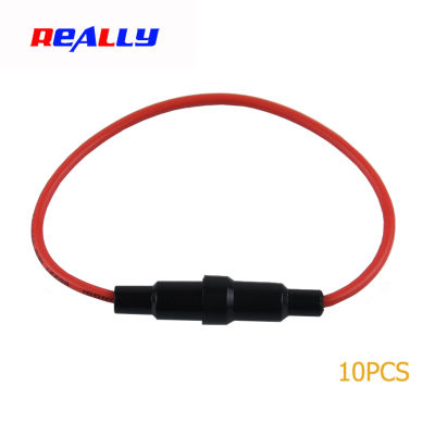 10ชิ้น5X20mm สกรูแก้วกระจกที่วาง5*20มม. พร้อมสายเคเบิล22 AWG 250V ฟิวส์แก้วปลอกหลอดฟิวส์เบรกเกอร์โหลดกลางฟิวส์