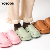 Women Mules Platform Sandals Summer Solid Color Jelly Slippers Thick Sole Non-slip Outdoor Slides Men Mules Flip Flop Mujer Shoe