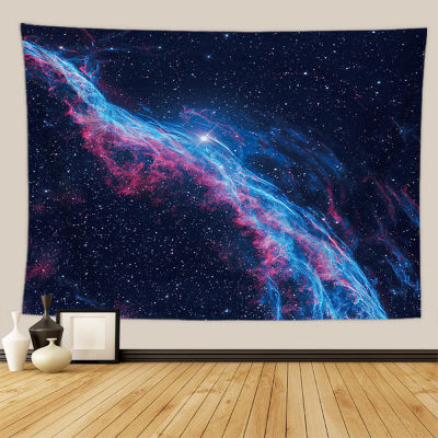 【cw】Psychedelic Starry Sky Galaxy Space Pattern Wall Tapestry Hanging Home Bedroom Living Room Star Car Decorative Cloth