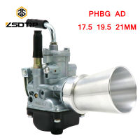 ZSDTRP R2585 orto PHBG คาร์บูเรเตอร์17.5 19.5 21AD สำหรับ50-100cc 4จังหวะกรองอากาศทรัมเป็ต Offset Ram 76มม.