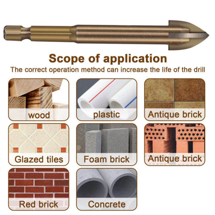 5-6ชิ้น-ชุดเครื่องมือเจาะอเนกประสงค์ประสิทธิภาพสูงหัวสว่านคาร์ไบด์ซีเมนต์อุปกรณ์เครื่องมือไฟฟ้าเปิดผนังอิฐเซรามิก