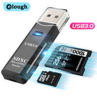 Elough 2 In 1 TF SD Card Reader USB 3.0 USB 2.0อะแดปเตอร์การ์ดหน่วยความจำ Smart Cardreader Convertor สำหรับ PC แล็ปท็อปอุปกรณ์เสริม