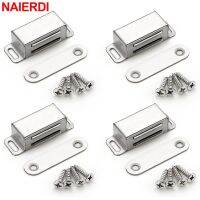 NAIERDI 4/6/8 Pack Magnetic Door Catch Cabinet Catches Latches for Cupboard Closures