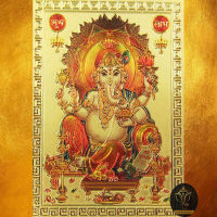 Ananta Ganesh ® ยันต์รับทรัพย์ เศรษฐี แผ่นทองพระพิฆเนศ (เน้นค้าขาย เงินทองเพิ่ม สุขสมหวังทั้งปวง) ลิขสิทธิ์แท้ A106 AG