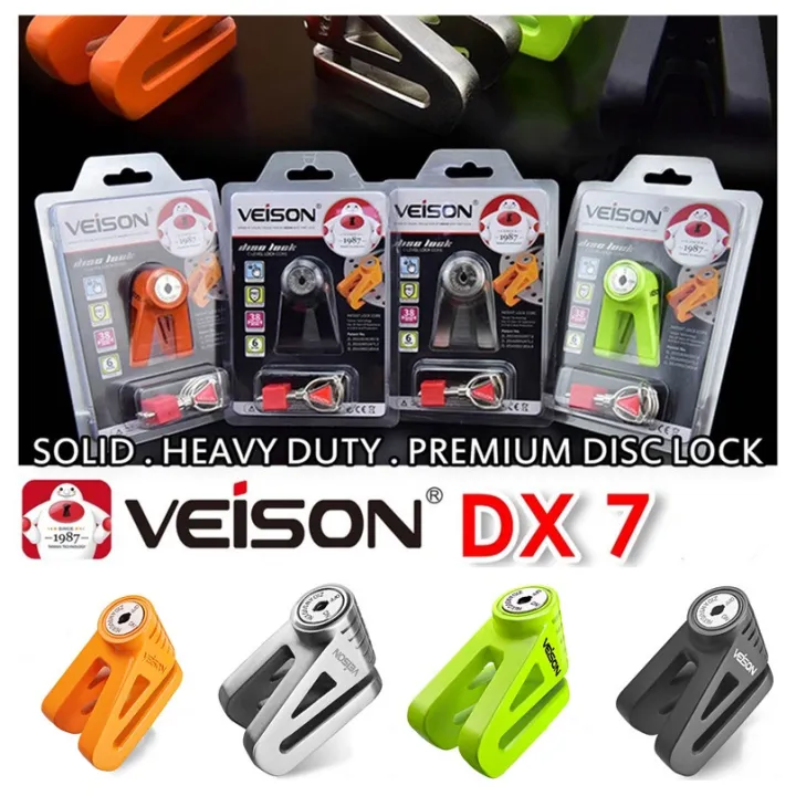 Free Rope Veison Disc Lock Motorcycle Anti Theft Lock Alloy Brake Lock