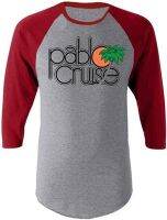 Step Brothers Pablo Cruise Adult Gray and Maroon Raglan T-Shirt