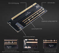 ORICO (PSM2/PSM2-X16) PCI-E Expansion Post Card M.2 NVME to PCI-E 3.0 X16 Expansioncard M.2 M-key