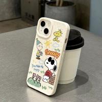 เคสไอโฟน Snoopy เหมาะสำหรับเคสป้องกันโทรศัพท์มือถือ iPhone14Pro Apple 13 เคสนิ่มป้องกันสิ่งแวดล้อม 12 ป้องกันการตก 11 ยางนุ่ม XS