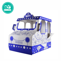 รถกระดาษลายยานอวกาศ (Merry Car - Spaceship) - Cardboard Truck Playhouse