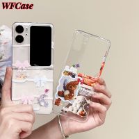 เคส WFCase สำหรับออปโป้ไฟนด์ N2ฝาพับตุ๊กตาน่ารักพับเคสโทรศัพท์เต็มกล้องปกป้องฝาครอบเคส