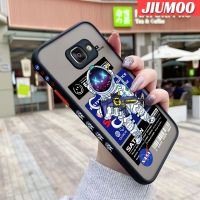 JIUMOO เคสปลอกสำหรับ Samsung Galaxy 2016 A5 2016แฟชั่น NASA Space มีน้ำค้างแข็งโปร่งใสด้านข้างแข็งรูปแบบเคสขอบสี่เหลี่ยมปลอกซิลิโคนกล้องกันกระแทกเคสนิ่ม