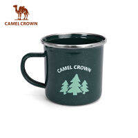 CAMELCROWN ถ้วยชาน้ำสำหรับแคมป์ปิ้งนอกสถานที่แก้วกาแฟกลางแจ้ง,ถ้วยชาเคลือบเก่าความจุขนาดใหญ่