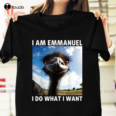 I Am Emmanuel I Do What I Want Vintage T-Shirt Funny Black Tee Shirts For Men Xs-5Xl Christmas Gift Printed Tee Streetwear