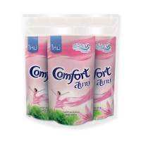 trendymall น้ำยาปรับผ้านุ่ม สูตรมาตรฐาน สีชมพู 550 มล. แพ็ค 3 ถุง คอมฟอร์ท Comfort Regular Softener Pink 550 ml x 3 น้ำยาปรับนุ่ม น้ำยาปรับนุ่มcomf ซักผ้า ของใช้ใน