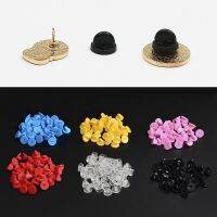 【DT】hot！ 50pcs/lot Rubber Clasp Pin Back Brooch Clutch Cap Tie Stoppers Squeeze Badge Holder Jewelry Findings