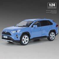 Rav4 Toyota รถ Suv โมเดลรถของเล่น Children39ไฟเสียงเบาทำจากอัลลอยของสะสมวันเกิด