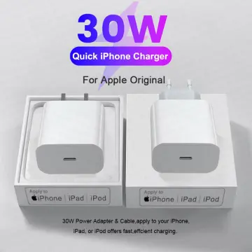 Chargeur Apple Original Rapide 30W USB Type C Pour iPhone 13 12 11