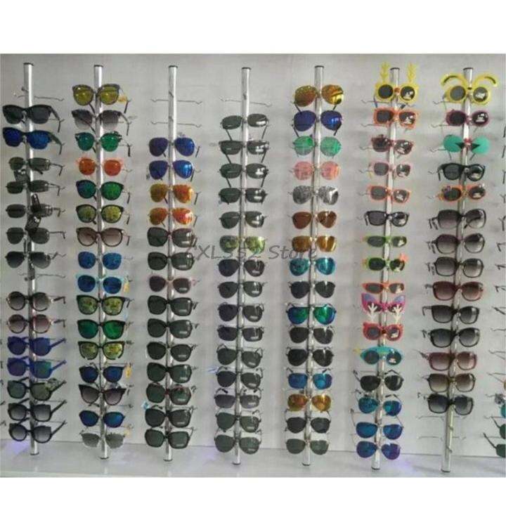 10Pcs Aluminium Lockable Eyewear Sunglasses Eyeglasses Display Rod 1