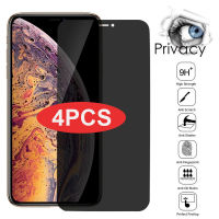 4PCS Anti-spy Screen Protectors For iPhone 12 11 Pro Max Private Tempered Glass For iPhone12 mini XS MAX XR 7 8PLUS Privacy Film