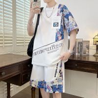 【Ready】? suit mens summer y brand sports short-sed mens set h nme clot