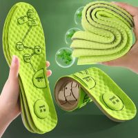 Foot Acupressure Insole Men Women Soft Breathable Sports Cushion Inserts Sweat absorbing Deodorant Wormwood Insole Shoe Pads