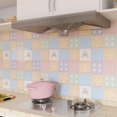 Kitchen oil-proof sticker stove top high temperature resistant waterproof wall sticker cabinet moisture-proof wallpaper