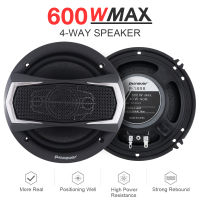 2Pcs ลำโพง Dual 4 Way Car Coaxial Auto Music Stereo Full Range ความถี่ Hifi ลำโพงไม่ทำลายการติดตั้ง