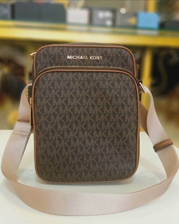 Michael Kors Medium Crossbody Flight Bag Brown Lazada PH