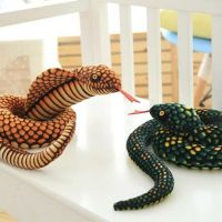 Funny simulation python plush spoof toy children snake-shaped doll gift home decoration