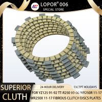 Spot LOPOR แผ่นคลัทช์ดิสก์เส้นใยมอเตอร์ไซค์7ชิ้นสำหรับ TTR250 YZ125 TT-R250 91-92 99-06 WR250 WR250R 11-17 WR250X 11-17