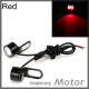 Xiangtanzong 2ชิ้น12V กระจกตกแต่งกระจกมองหลังรถจักรยานยนต์ตาเหยี่ยว3 LED สีสว่าง