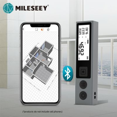 【jw】♣☬❇  MILESEEY Trena 30M 40M Distance Bluetooth Trenaa Reader Tape Measuring Tools M120