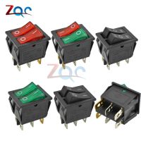 KCD6 Dual Rocker Switch ON-OFF 2 3 Position 6 4 pin 6Pin 4pin Electrical equipment Double Light Power Switch 15A/250V AC Electrical Circuitry  Parts