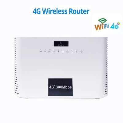 H305 4G LTE CAT4 Router 300Mbps with SIM Card Slot+Voice Phone Port+4XRJ45 Network Port WiFi Router Support B28
