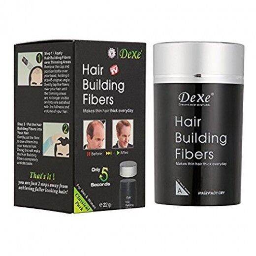 Dexe Hair Building Fibers Black Powder 22g Easy To Use Lazada PH