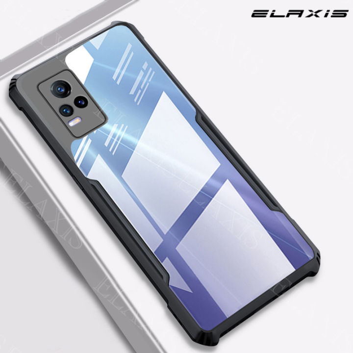 elaxis-สำหรับ-vivo-v21e-y73-เคสนิ่มใส่โทรศัพท์ซิลิโคนปลอดภัยอะคริลิคใสเคสป้องกันการกระแทก