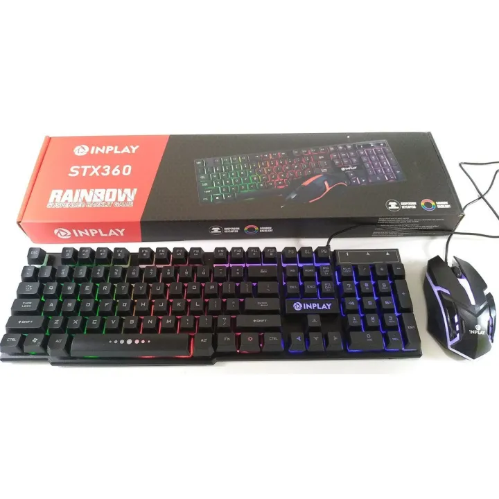 Philippines ready stock INPLAY STX200 Rainbow Mouse (USB) Backlit