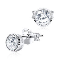 100% PURE 925 SILVER STUD EARRING WITH CZ STONES STS-2960. PERFECT FOR DAILY WEAR AND GORGEOUS FOR SPECIAL EVENT.