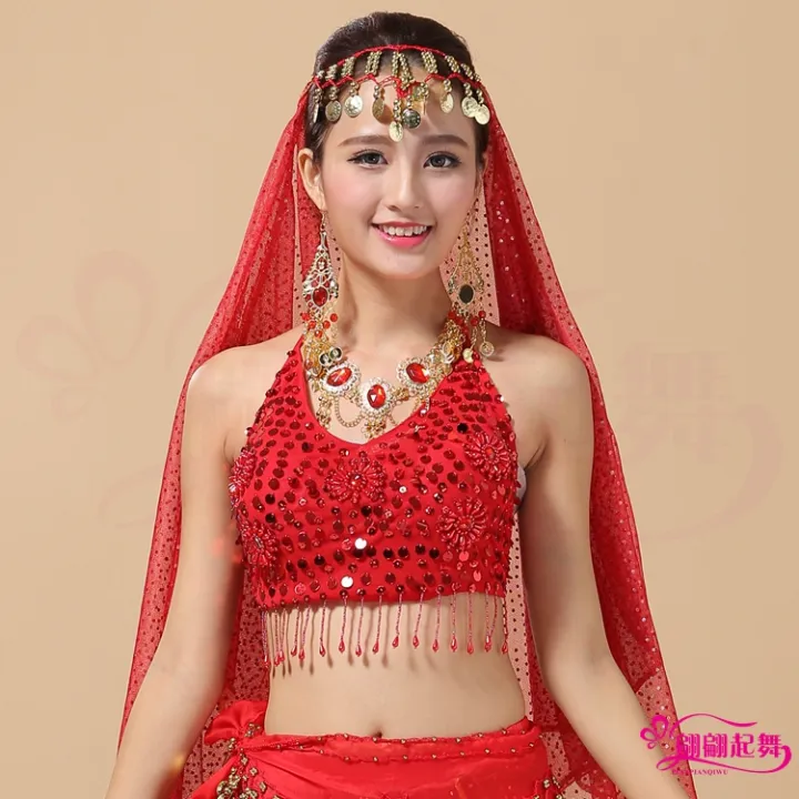 Belly dance costumes Indian dance performance out of practice clothes