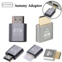 HAF0083 DDC EDID สำหรับวิดีโอ ตัวแปลง HDMI รองรับ HDMI ปลั๊กดัมมี่ แผ่นล็อกจำลอง สำหรับ BTC ETH Miner การแสดงผีหัวขาด อะแดปเตอร์จอแสดงผลเสมือน อุปกรณ์จำลองการขุด