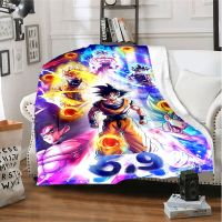 XZX180305  Cartoon anime with dragon and go-ku patterns,fashionable flannel blanket,living room,bedroom,sofa insulation blanket,bed blanket