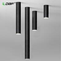 ZZOOI [DBF]Nordic Europe LED Surface Mounted Ceiling Spot Light 5W White/Black AC85-265V Long Tube Kitchen Bar Living room Home Indoor