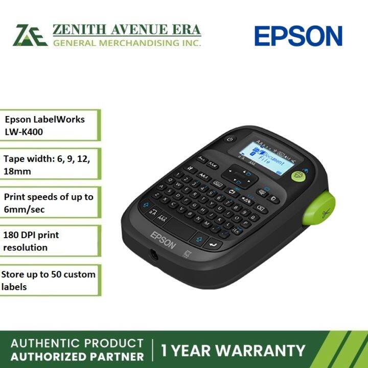Epson LWK400 LabelWorks Label Printer Black Lazada PH