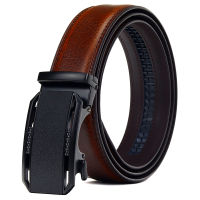 BATOORAP Casual Brown Trouser Belt For Men Real Leather Automatic Buckle High Quality Z58P01