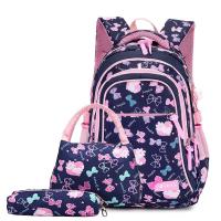 Childrens school backpack and lunch box set 3 piece school bag for girls Waterproof Schoolbag Large Capacity kids bookbag